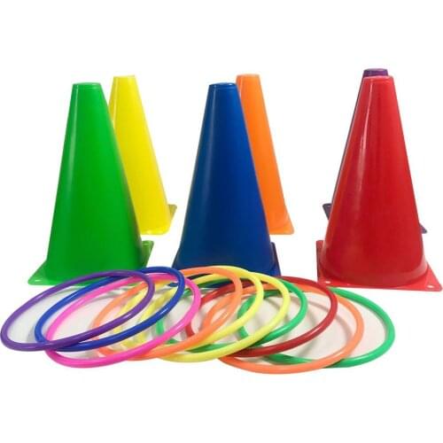 Colorful Toss Throwing Stacking Ring Hoop Circle Kids Toy Funny Family Game Gift