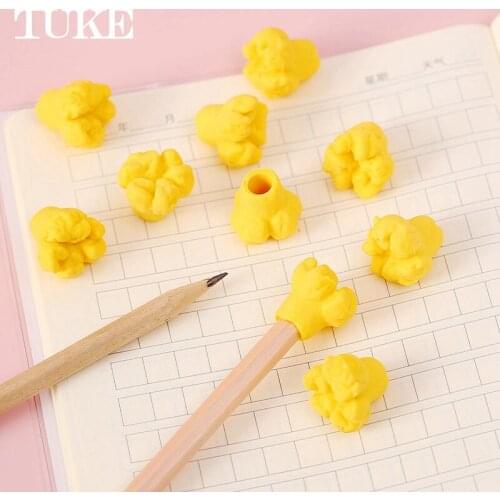 1 Pack Cartoon Popcorn Design Eraser Food Rubber Pencil Erasers Children Prizes Stationery School Supplies Kids Gift