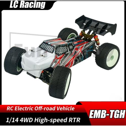 LC Racing EMB-TGH RC Car 1:14 2.4G 4WD Brushless High Speed Remote Control Model Buggy Off-road Vehicle Model RTR Adult Toy Gift