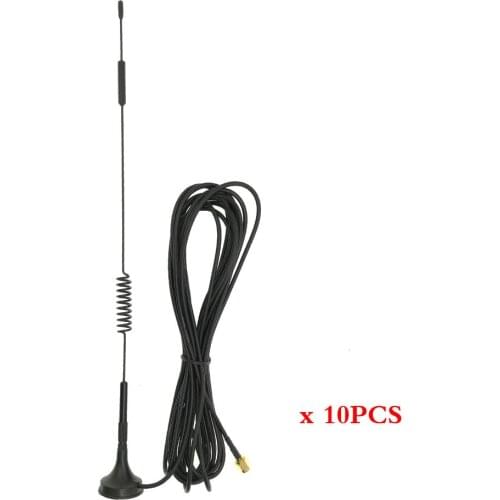 10PCS 700-2700MHz 12dBi 2G 3G 4G LTE Magnetic Antenna TS9 CRC9 SMA Male Connector GSM external router antenna 3M 5M