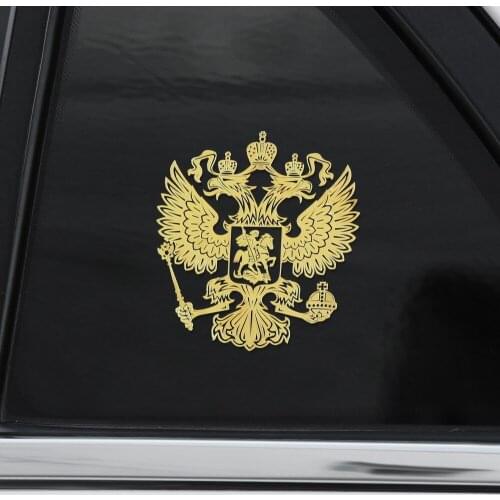 Car Window Sticker Decal Russian Eagle Emblem For ford focus 2 3 Hyundai solaris i35 i25 Mazda 2 3 6 CX-5 Car Accessories