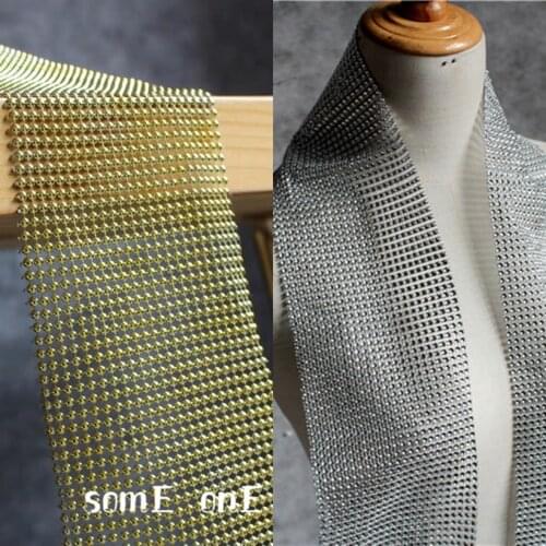 New Belt Accessories Metal Sense Gold Silver DIY Patchwork Clothing Belt Crafts Dress Decor Metallic Designer Fabric