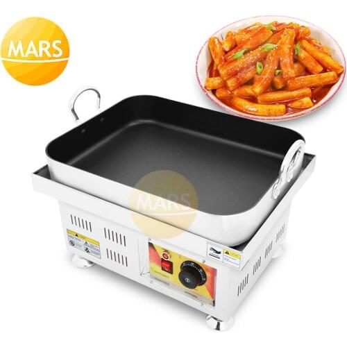 Cooking Equipment Fried Rice Cake Machine Nonstick Electric Korean Sauted Rice Cake Stove Crispy Pan Fried Ddeokbokki Machine