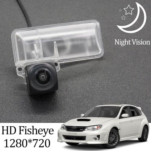 Owtosin HD 1280*720 Fisheye Rear View Camera For Subaru Impreza WRX 2007 2008 2009 2010 2011 2012 2013 2014 Car Parking Monitor