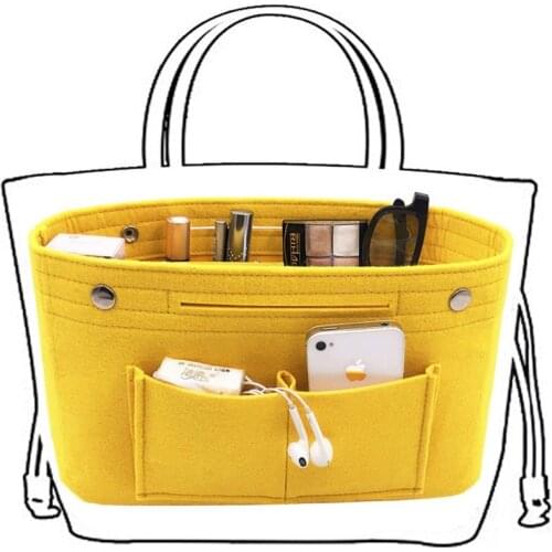 The "Package" In The Package Multi-functional Storage Bag Felt Bag 7 Colors Cosmetic Bag Portable Fashionable Simple Bag