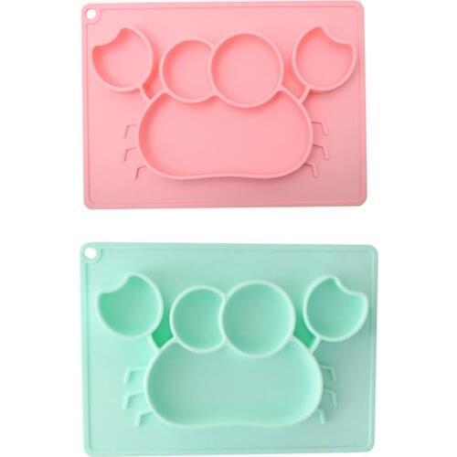 Baby Feeding Mat Toddlers Silicone Placemat Dishwasher Microwave Oven Safe Fits High Chair Trays Supplementary Tableware