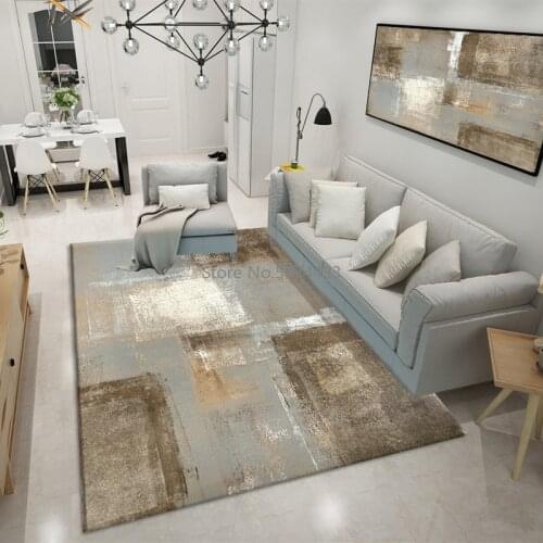 Nordic Geometric Carpet Modern Living Room Home Decoration Carpet Bedroom Corridor Non-slip Floor Mat Casual Carpet