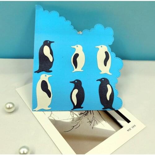 Three Penguins Metal Cutting Dies Scrapbooking Embossing Folders For DIY Album Card Making Craft Stencil Greeting Photo Paper