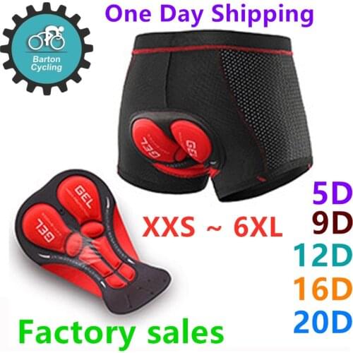 Barton Cycling Breathable Cycling Shorts Underwear Gel Pad Culotte Bicycle Underpant MTB Road Bike Underwear Man Woman Shorts