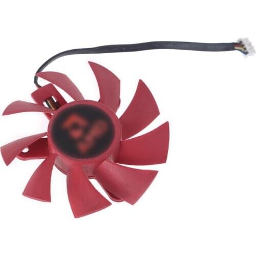 2021 New 75mm/2.95in Cooler Fan DC 12V FD8015U12S 4Pin 12V 0.5A Radiator Replacement for amdRX570 580 Graphics Card Cooler