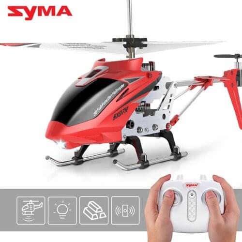 New Arrival Original SYMA S107H Mini Micro Gyro Electric 3.5CH Alloy Fuselage 2.4Ghz Remote Control RC Helicopter Best Gift Toys