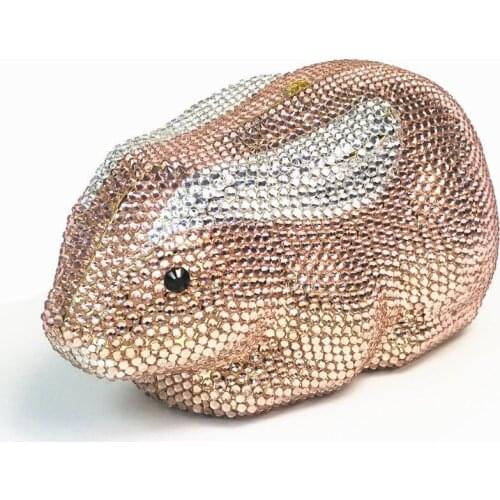 Women party gold Crystal diamond Clutch bag for wedding Evening bags Purses Handbags Bridal Minaudiere Handbag clutches Bags