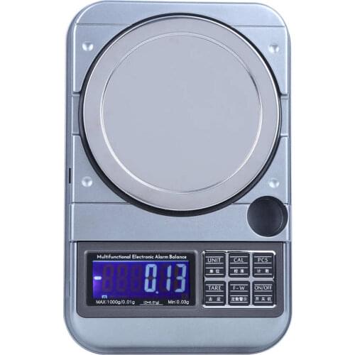 1000g/0.01g Portable LCD Digital Electronic Scale Quantitative Alarm Battery Charging Gold Diamond Jewelry Weight Balance Scale
