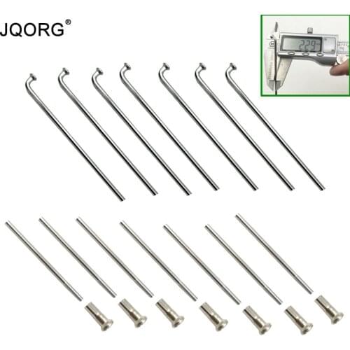 13G Diameter 2.3mm Mountain Bike Spokes 304 Stainless Steel Material Electric Bike Spokes 13K Sliver Color J-bend E-bike Spokes