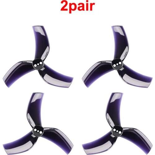 2pair Gemfan D63 3-Blade Propeller Backward CW CCW Paddle Hole Dia 1.5mm PC Props for RC FPV Racing Drone Beta95X V2 Motor Parts