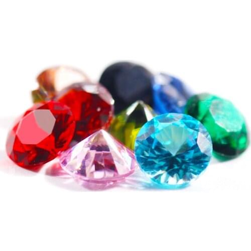3.0-5.0MM Rhinestones For Nails Loose Cubic Zirconia Stone Multicolor Sharp-Bottomed Cut Synthetic Gems For Nail Art Decoration