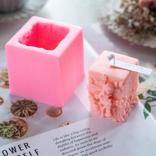 3d Scented Candle Mold Flower Angel Silicone Mold Candle Making Kit Resin Mold Soap Making Tools Fondant Cake Mold Baking Tools