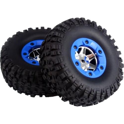 95mm Left/Right Rubber Tires Wheel Rim Set Fit for WLtoys 12428-B RC Car