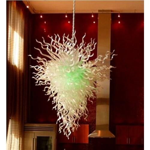 Free Shipping Large Villa Hotel Decoration Hand Blown Rectangular Glass Chandelier