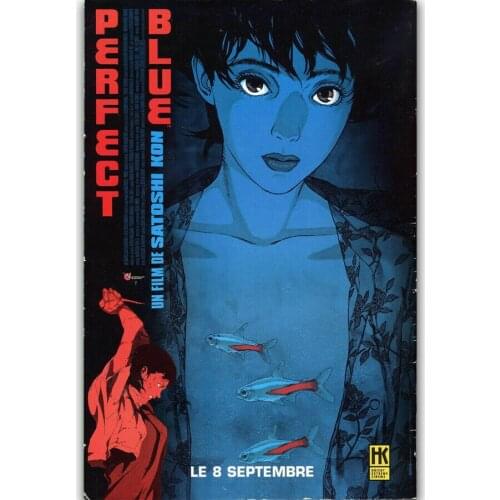 F290 Hot Perfect Blue Japanese Anime Classic Comic Movie Silk Fabric Wall Poster Art Decor Sticker Bright