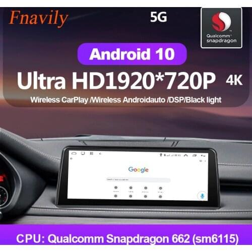 Fnavily Android 10 Car Radio For BMW X5 E70 X6 E71 EVO ID5 Multimedia Navigation Radio Stereo Wireless CarPlay GPS WiFi 5G 10.25