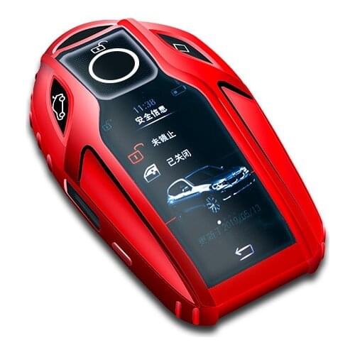 New Soft TPU Full Cover Car Smart Fully key Case Shell For BMW 7 Series 740 6 Series GT 5 Series 530i X3 Display Key Accessories