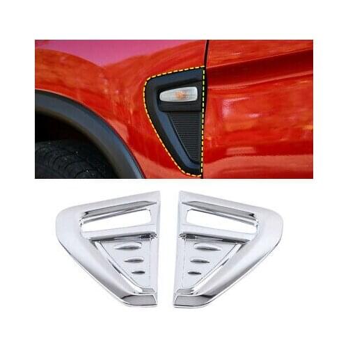 Chrome Front Side Light Lamp Cover 2pcs For Mitsubishi ASX Outlander Sport 2020