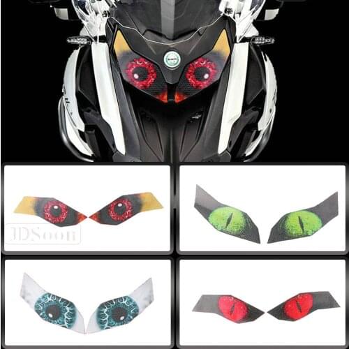 JDSOON For Benelli TRK502 TRK 502 TRK502X Jingpeng502 Jingpeng 502 Motorcycle 3D Front Fairing Headlight Sticker Guard Sticker