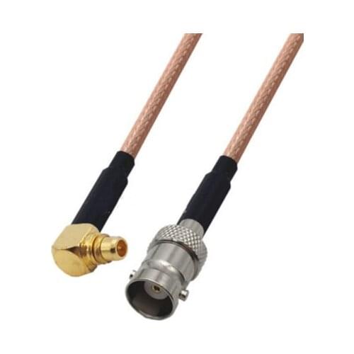 MMCX Male Right Angle to BNC Female Connector Pigtail Jumper RG316 Cable 50 ohm
