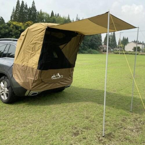 Multifunctional car tent Temporary Extended Car Rear Tent Simple Motorhome For car rear 190T polyester with silver coating PU300