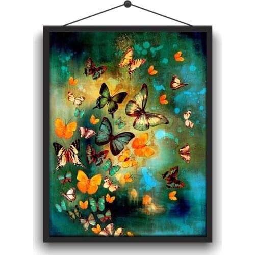 5D DIY Full Circle Diamond Embroidery Kit "Metallic Butterfly" Home Handmade Crafts Decorations Paintings Decoration Gifts