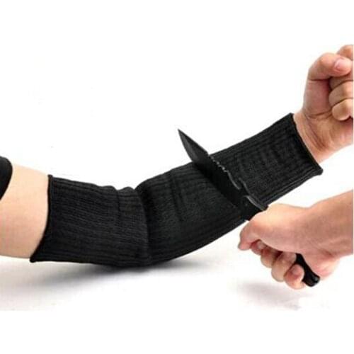 Outdoor Protector Anti-Cut Arms Steel Anti Abrasion Armband Wire Cut Proof Arm Sleeve Guard Bracer Labor Protection Mangas