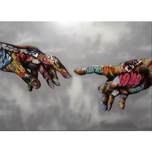 Street Art Painting Abstract Hand Wall Pictures For Living Room Wall Art Classic Posters 5D Diamond Painting Full Square FG1900