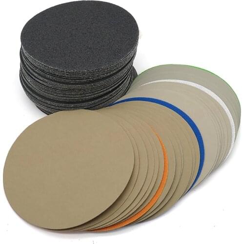 Flocking Disc Wet And Dry Sandpaper 400 800 1500 2000 2500 3000 5000 7000 10000 Grit 3"75mm Mirror Polishing Sandpaper
