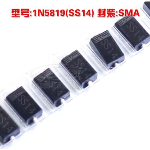 New 1N5819 SMA Silkscreen SS14 1AMP Schottky Diode DO214AC 1A 40V