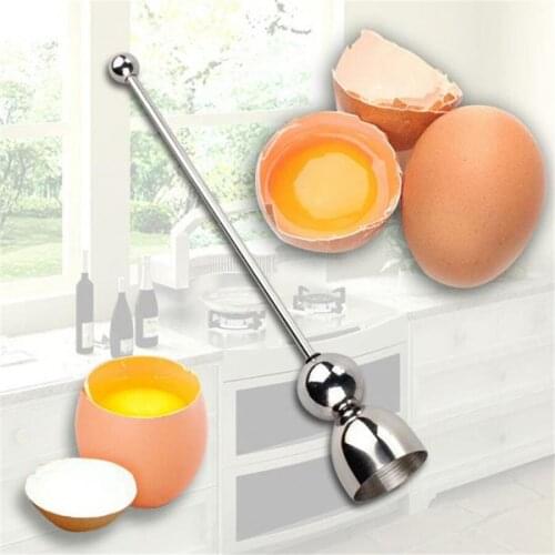 Creative Stainless Steel Raw Eggshell Topper Cutter Egg Opener Kitchen Tools Kitchen Gadgets Egg Scissors