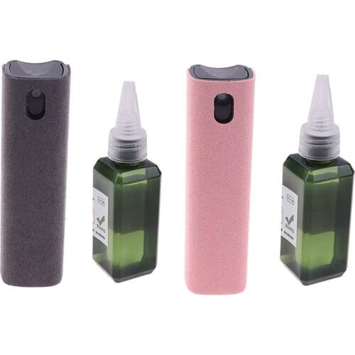 Portable Mobile Computer Tablet PC Screen Cleaner Kit Cleaner Spray Square