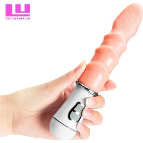 Utinta Leptura G-Spot Vibration Dildo, Sex Tongue Vibrator Stimulate Oral Licking Toys For Women Adult Sex Products