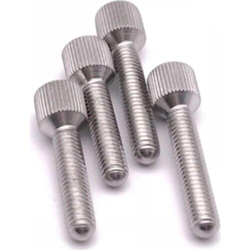 M2.5 Thumb Screw Knurled Screws With Small Head Knurling Manual Adjustment Bolt Knukles Tornillos Parafuso Tornillo Vis PC GB836