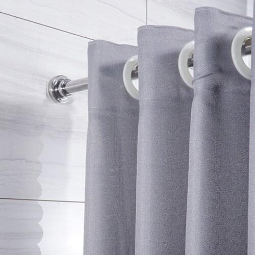 K1KA Extendable Shower Curtain Tension Rod Clothes Drying Po le Retractable Spring Tension Rod Compatible with Bathroom
