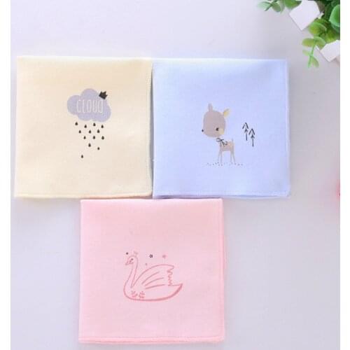 3pcs/ lot baby bibs handkerchief 22*22cm newborn baby towel square