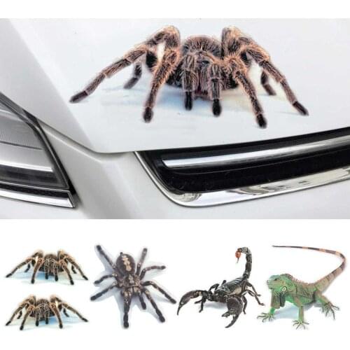 3D Spider Lizard Scorpion Car Sticker Vehicle Window Mirror Bumper Decal Decor car accessories Stickers