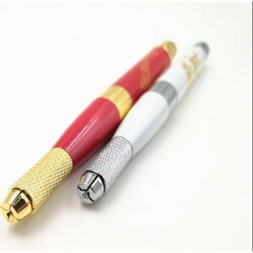 5pcs Popular korea cross word mouth lucky curved eyebrow make up pen/ tattoo eyebrow pen with 20 packs needle by free shipping