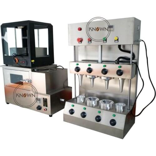 Promotion Free Delivery Automatic Pizza Cone sets Machine with 4 Cones Electric Pizza Oven Machine