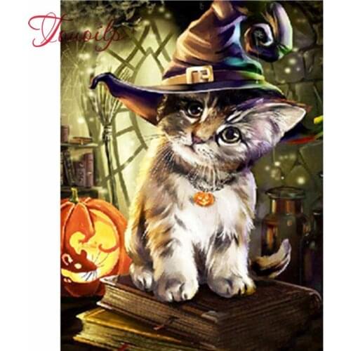 Diamant peinture Kits chat broderie mosaïque diamant Art animaux point de croix photo strass houe décoration