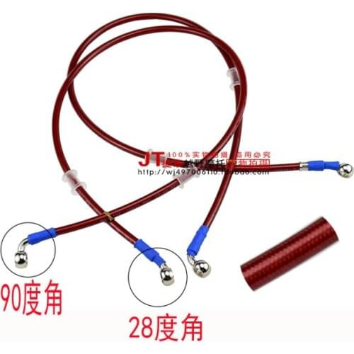 Banjo Hydraulic Motorcycle Braided Steel Brake Clutch Oil Hose Line Pipe Tube Fit ATV Dirt Pit Bike Motocicleta