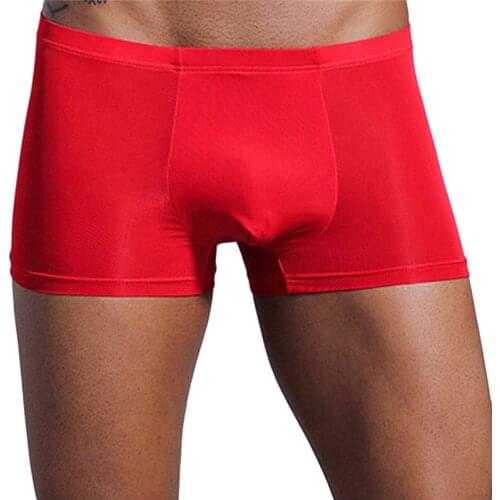 Boxer Male Underwear Men Solid Color Underpants Male Pure Men Panties Shorts Underwear Panties For Male