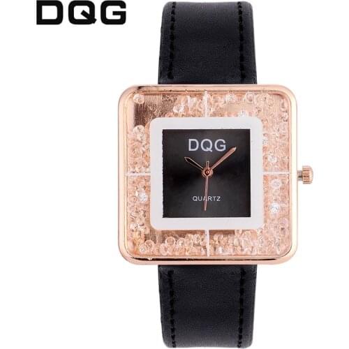 Часы New Top Luxury Brand Quartz Watch Women Fashion Design Square Dress Watches Ladies Casual Leather Wrist Watches Reloj Mujer