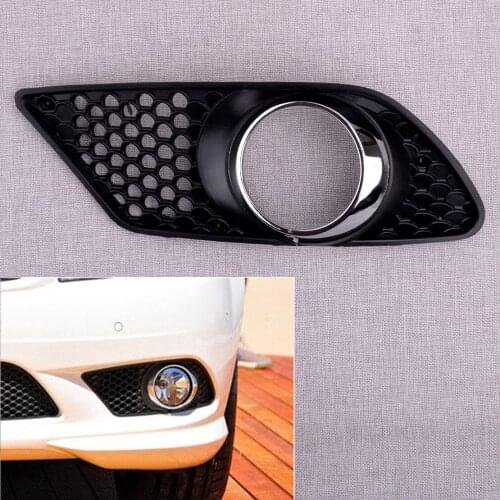 CITALL Car Front Left 2048850253 Bumper Fog Light Grill Cover Fit for Mercedes Benz C W204 2008 2009 2010 Pre-Facelift