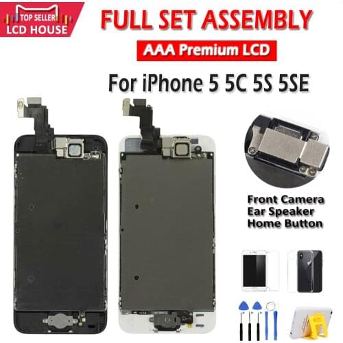 Full Set LCD Display For iPhone 5 5S 5C SE LCD Screen Completo Assembly Replacement For Apple iPhone 5G 5SE LCD Touch Digitizer